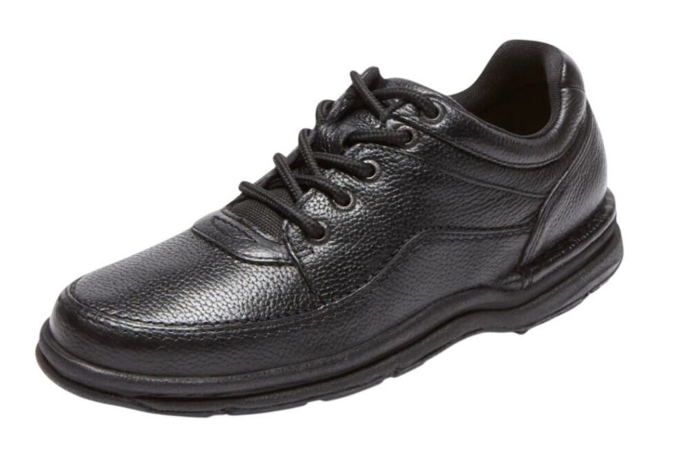 Rockport Mens World Tour Classic Lace Up Shoe US 15M EU 50 Black Leather EUC